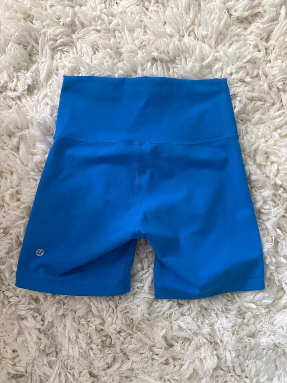 lululemon Women’s High-Rise Wunder Under Blue Athletic Shorts - worn once